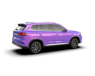 Mor renkli bir cip. 3 Boyutlu Hazırlama