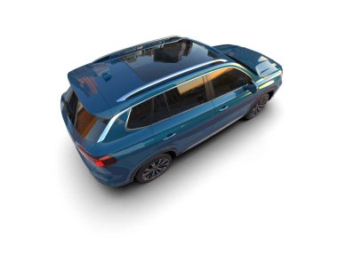 beyaz arka planda modern araba.