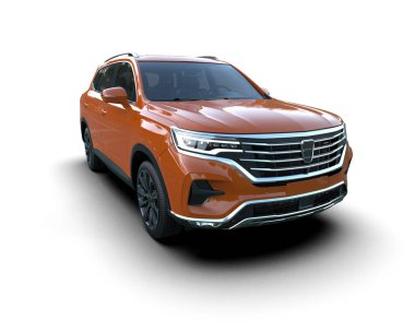 modern SUv arkaplan 3 boyutlu görüntüleme üzerinde izole edildi