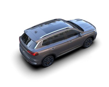 3 boyutlu bir araba çizimi - daha az genel bir konsept stüdyo ortamı