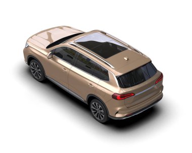 Beyaz arkaplanı olan bir SUv