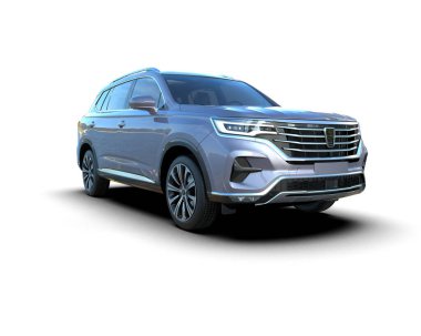 modern lüks SUV siyah arka planda