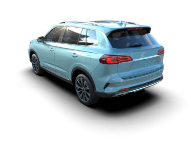 modern lüks araba arka planda kırpma yolu ile izole