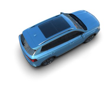 mavi lüks modern araba - arka plan