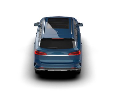 Araba beyaz arka planda izole edilmiş. 3d oluşturma.