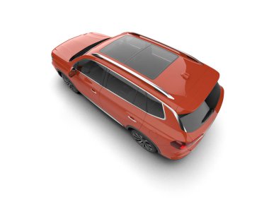 beyaz arkaplanda modern araba