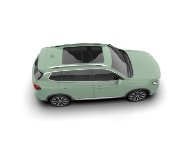 beyaz arka planda modern küçük araba