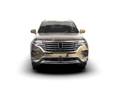 modern SUV arabası arka planda