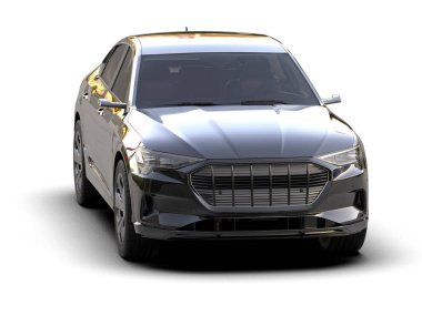 modern şehir arabası kırpma yolu ile beyaz üzerinde izole