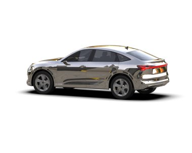 Beyaz arka planda bir araba. yüksek çözünürlük