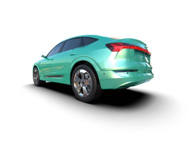 modern otomobil arka planda izole edildi