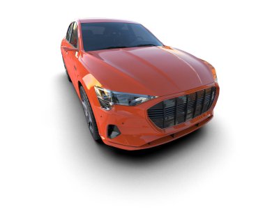 modern şehir arabası arka planda 3 boyutlu görüntüleme