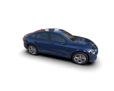 Beyaz arkaplandaki araba.