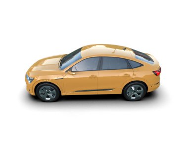 modern sarı şehir arabası