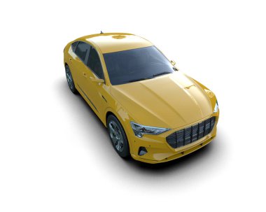 sarı modern lüks araba