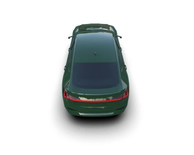 araba beyaz arkaplanda izole edildi.