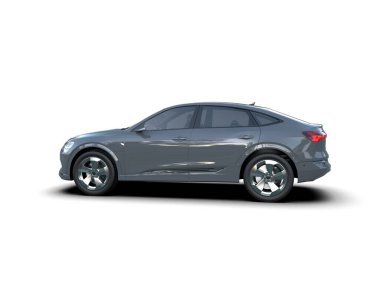 3 boyutlu elektrikli araba beyaza dönüştürülüyor.