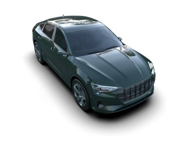 Stüdyo ortamında daha az genel bir konsept arabanın 3 boyutlu çizimi