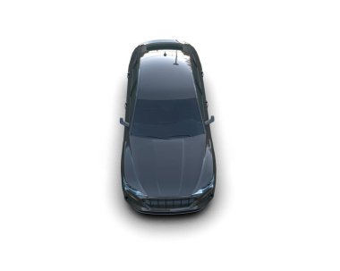 modern araba beyaz üzerine izole