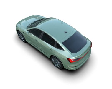 modern otomobil kırpma yolu ile izole edildi