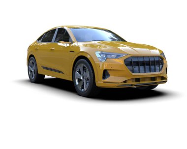 Siyah arka planda modern lüks bir araba. yüksek teknolojili araba