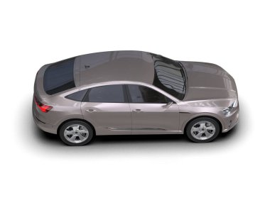 modern lüks araba - beyaz arka planda gölgeli bir arka plan