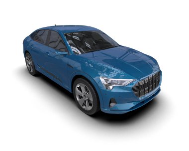 araba modern konsept. 3d oluşturma