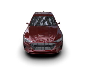 modern lüks araba beyaz arka planda izole edilmiş