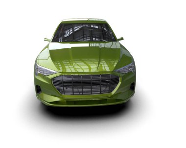 beyaz arka planda modern araba