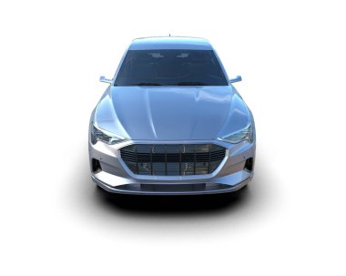 Modern şehir ışığı beyaz arka planda izole edilmiş. 3d oluşturma.