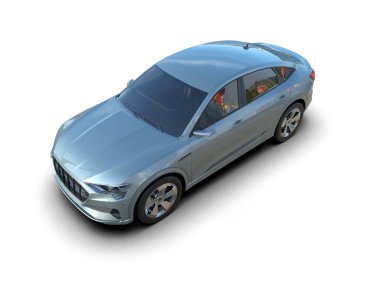 Daha az genel bir konsept arabanın 3 boyutlu çizimi