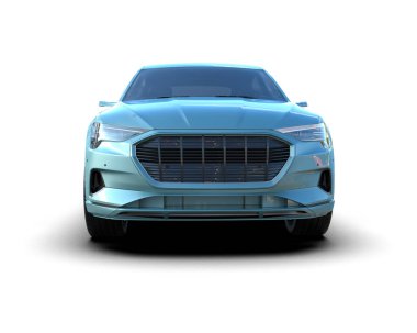 beyaz arka planda modern araba