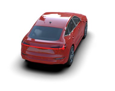 Daha az genel bir konsept arabanın 3 boyutlu çizimi