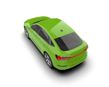 modern yeşil şehir arabası - ön manzara