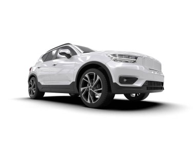 3 boyutlu siyah marka SUV daha az jenerik.