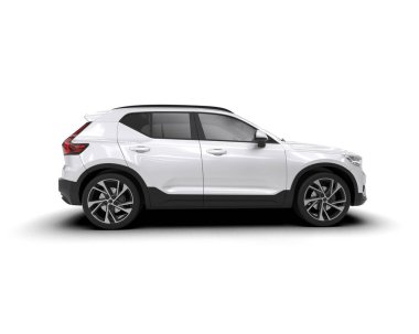 SUv beyaz arkaplanda izole edildi