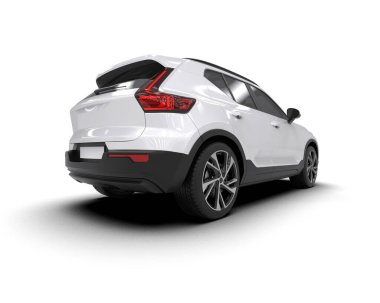 siyah araba modern SUV - yan görünüm