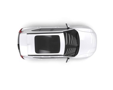 siyah modern araba beyaz arka planda