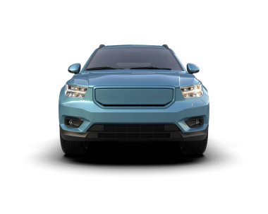 araba modern şehir beyaz arka planda izole