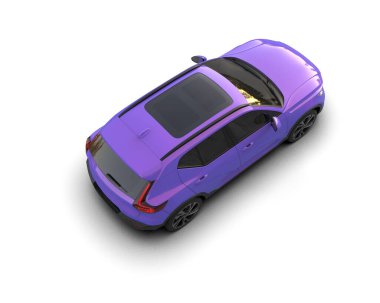 Elektrikli bir arabanın 3 boyutlu görüntüsü