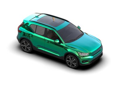 modern kompakt SUV araba - 3D render