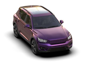 Stüdyo ortamında daha az genel bir konsept arabanın 3 boyutlu çizimi