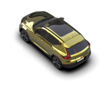 modern SUv - beyaz arkaplanda izole