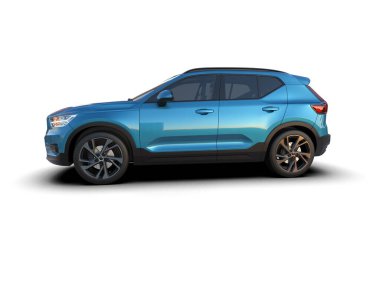 Mavi lüks cip. 3d oluşturma.