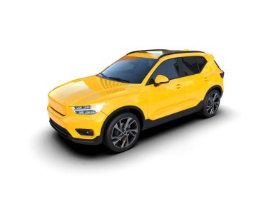 modern sarı cip - ön görünüm