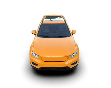 turuncu spor araba - ön manzara