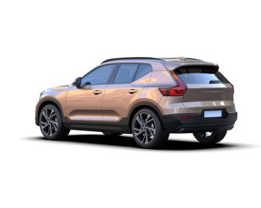 Modern bir arabanın 3 boyutlu görüntüsü