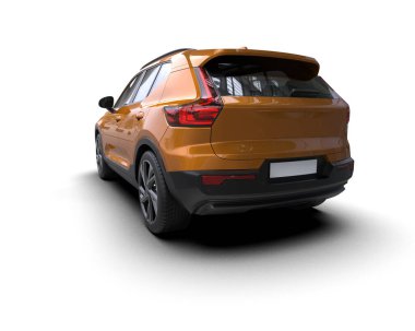 modern kompakt araba - 3D render