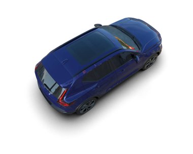 Araba beyaz zemin üzerine