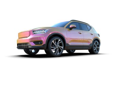 beyaz izole arka planda araba premium araba.